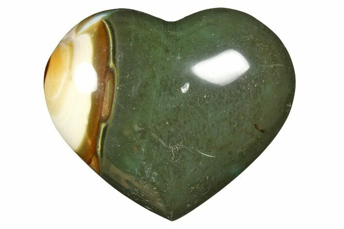 Wide, Polychrome Jasper Heart - Madagascar #277934